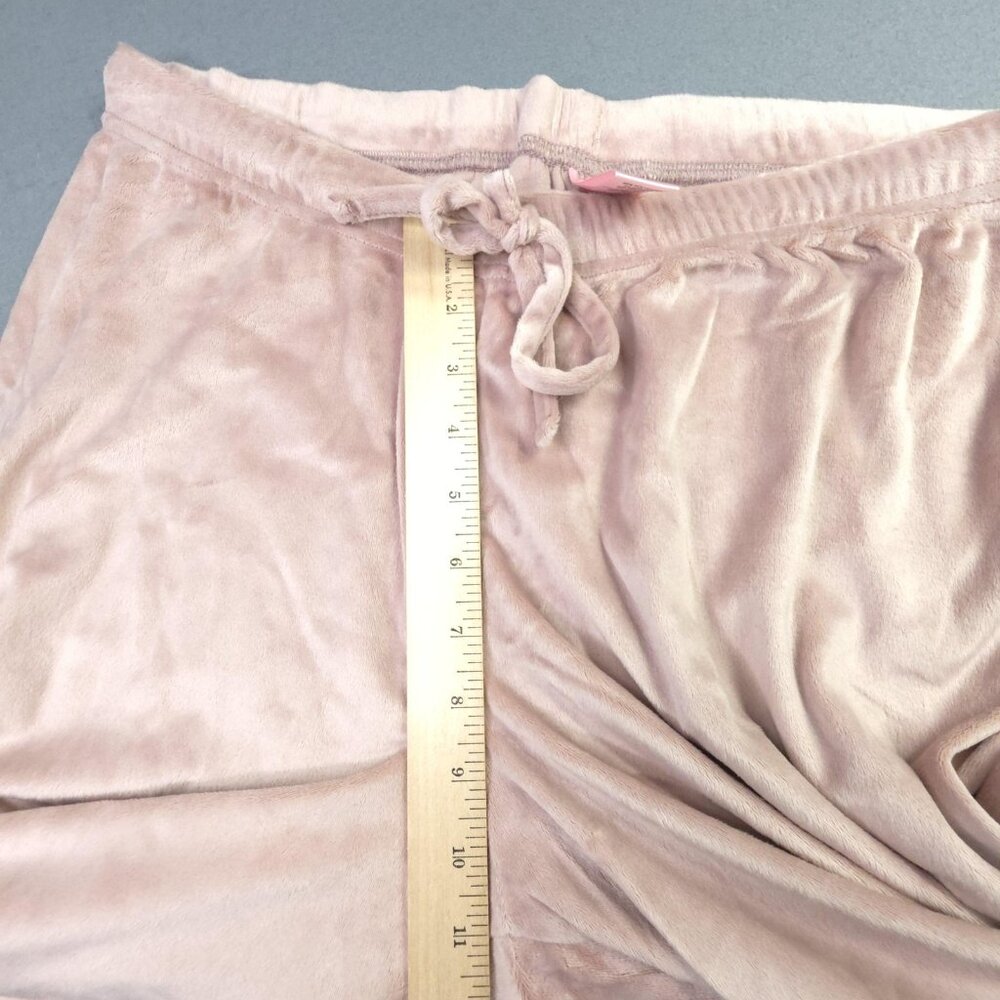 Juicy Couture Sleepwear Pants Womens Large Pink Velour Juicy Rhinestone Lounge - Picture 10 of 12